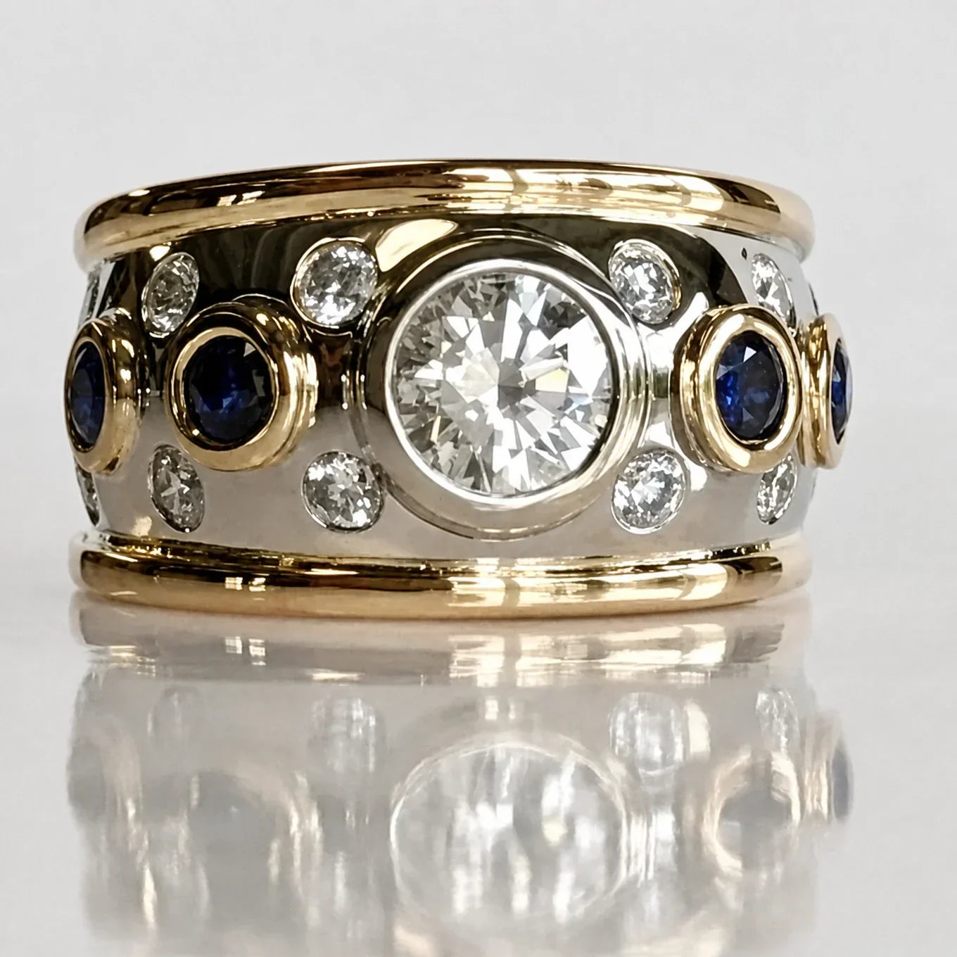 Vintage Zirkonia Inlay Ring