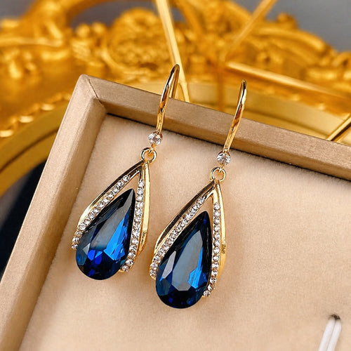 Azura Tropfen Gold Ohrringe