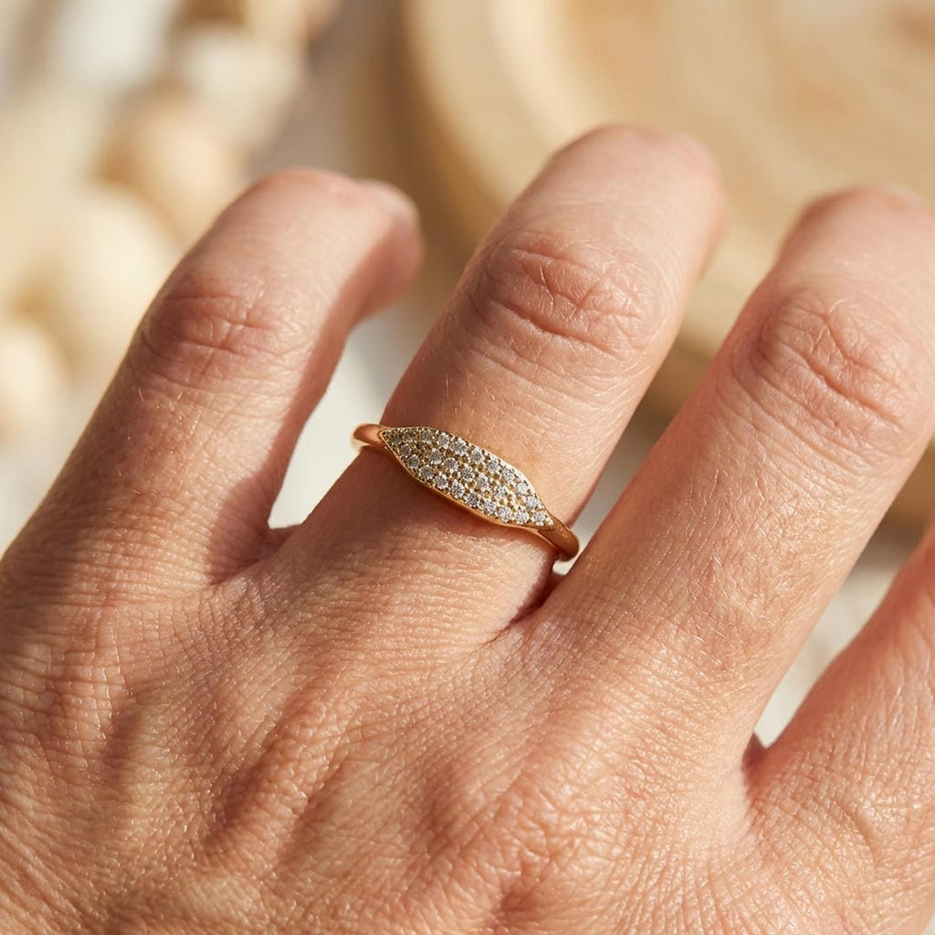 Pavé Marquise Stapelring