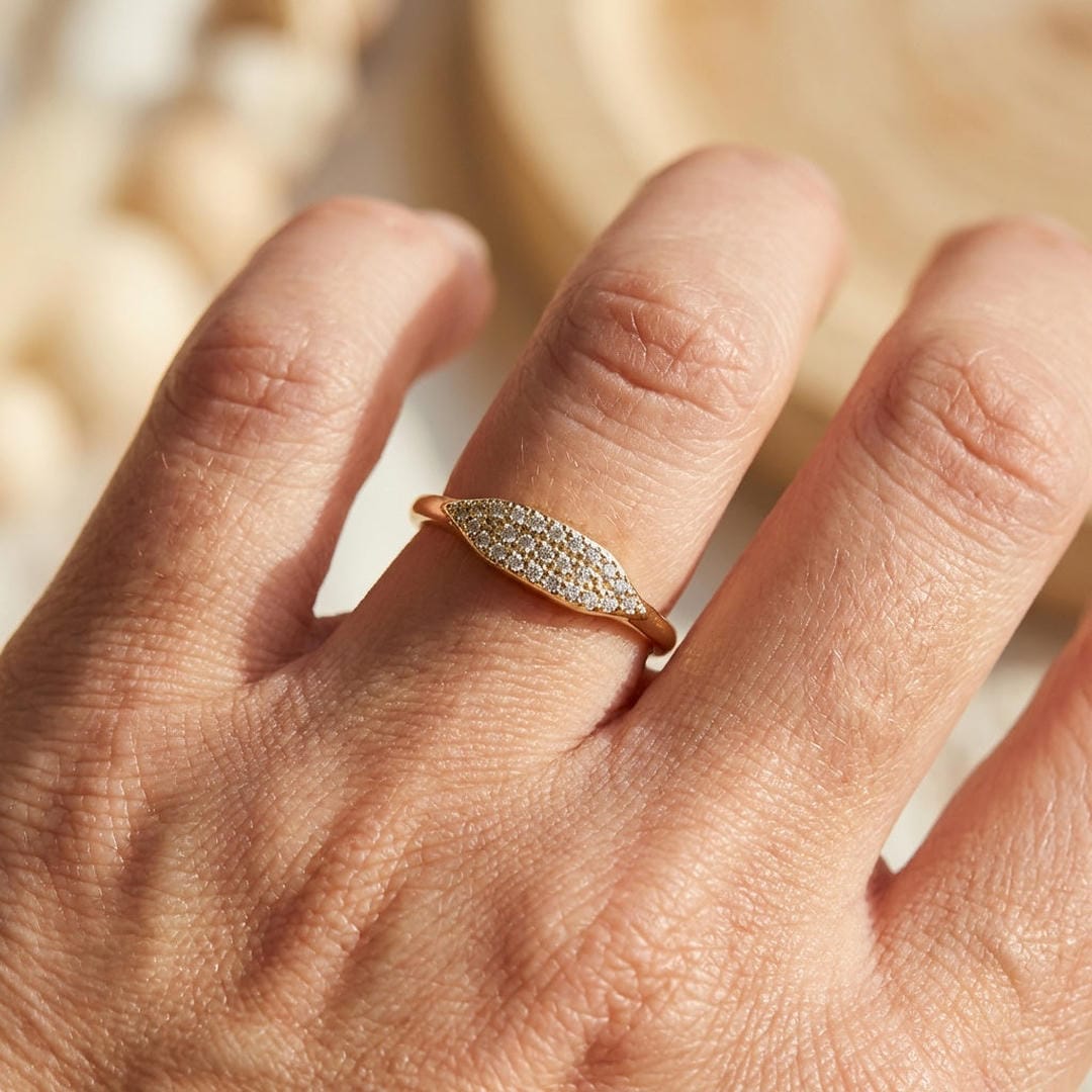 Pavé Marquise Stapelring