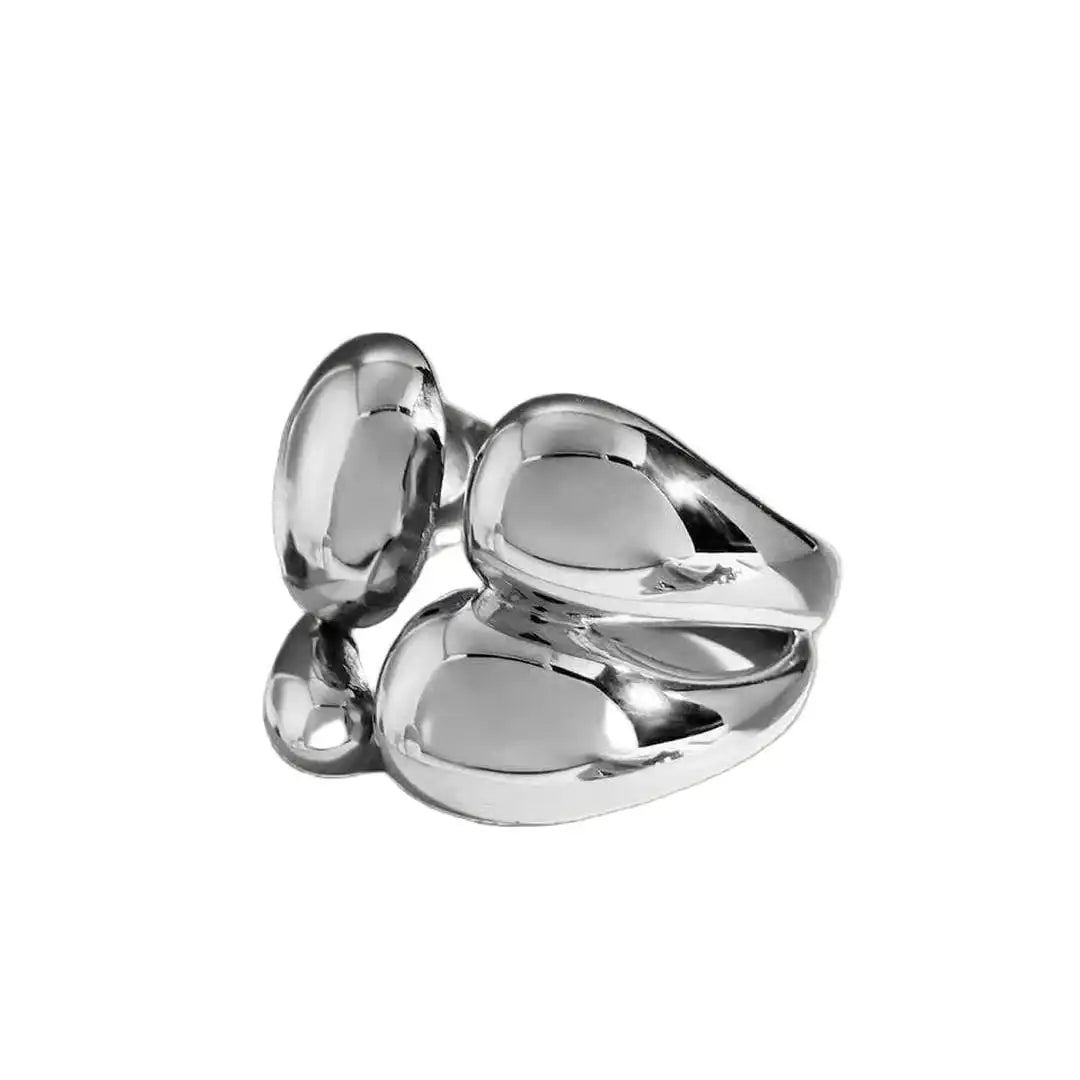 Zweifarbiger Gold-Silber Stapelring