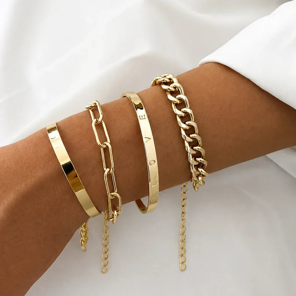Elan Mercer Armbandset aus Weißgold