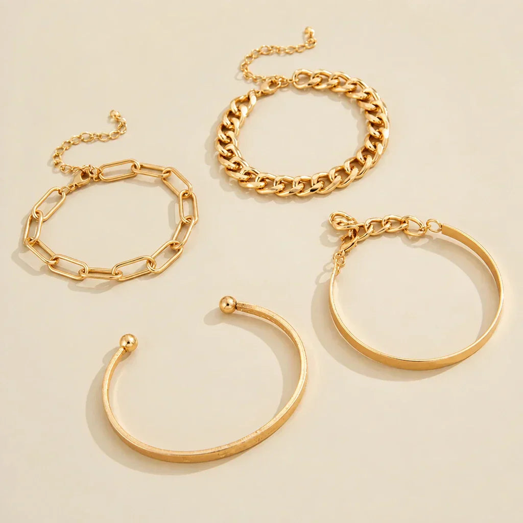 Elan Mercer Gold Armband-Set