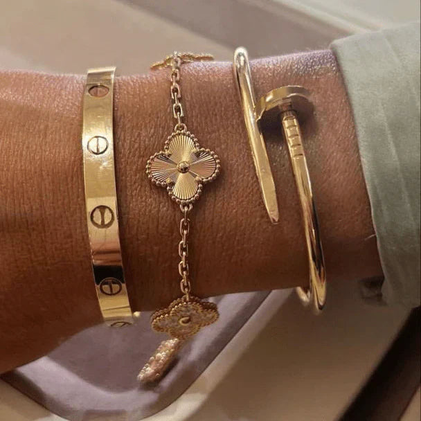 3-Teilig | Armband-Set - Gold
