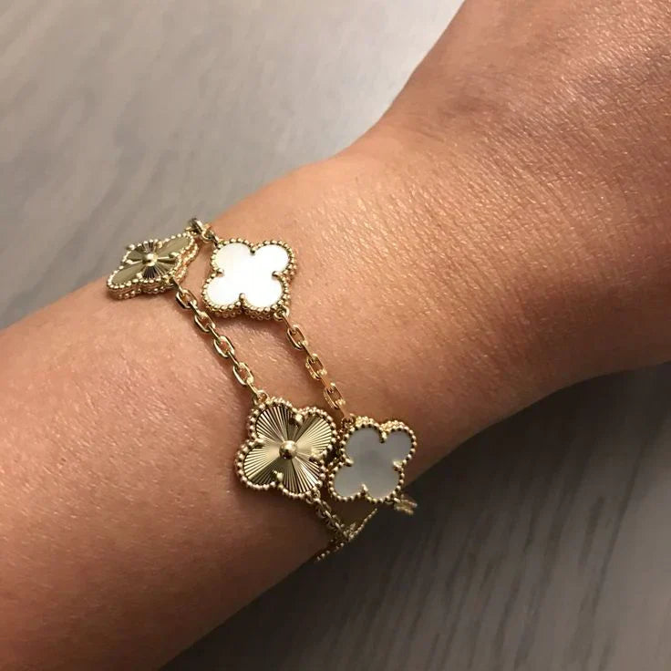 CLOVER | Armband Weiß
