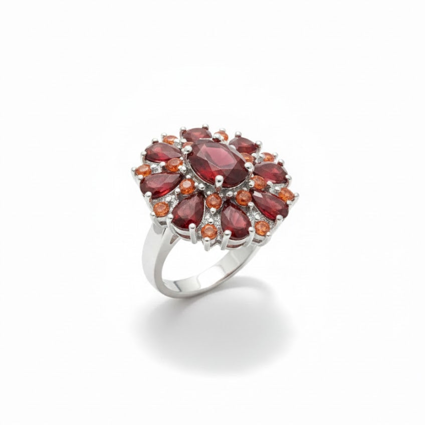 Scarlet Petal Ring