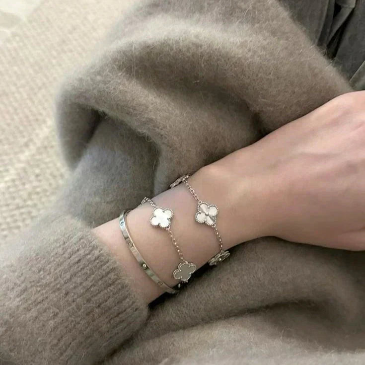 CLOVER | Armband Weiß