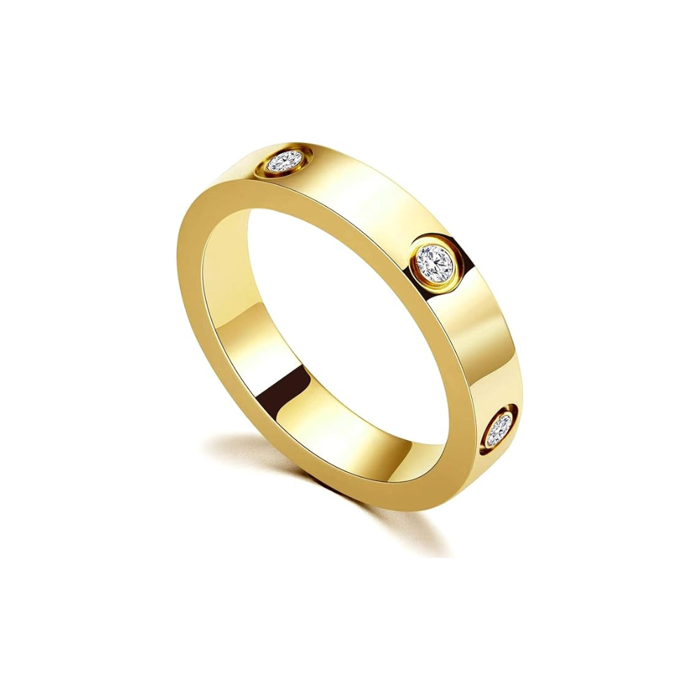 Versprechen Gold Bandring