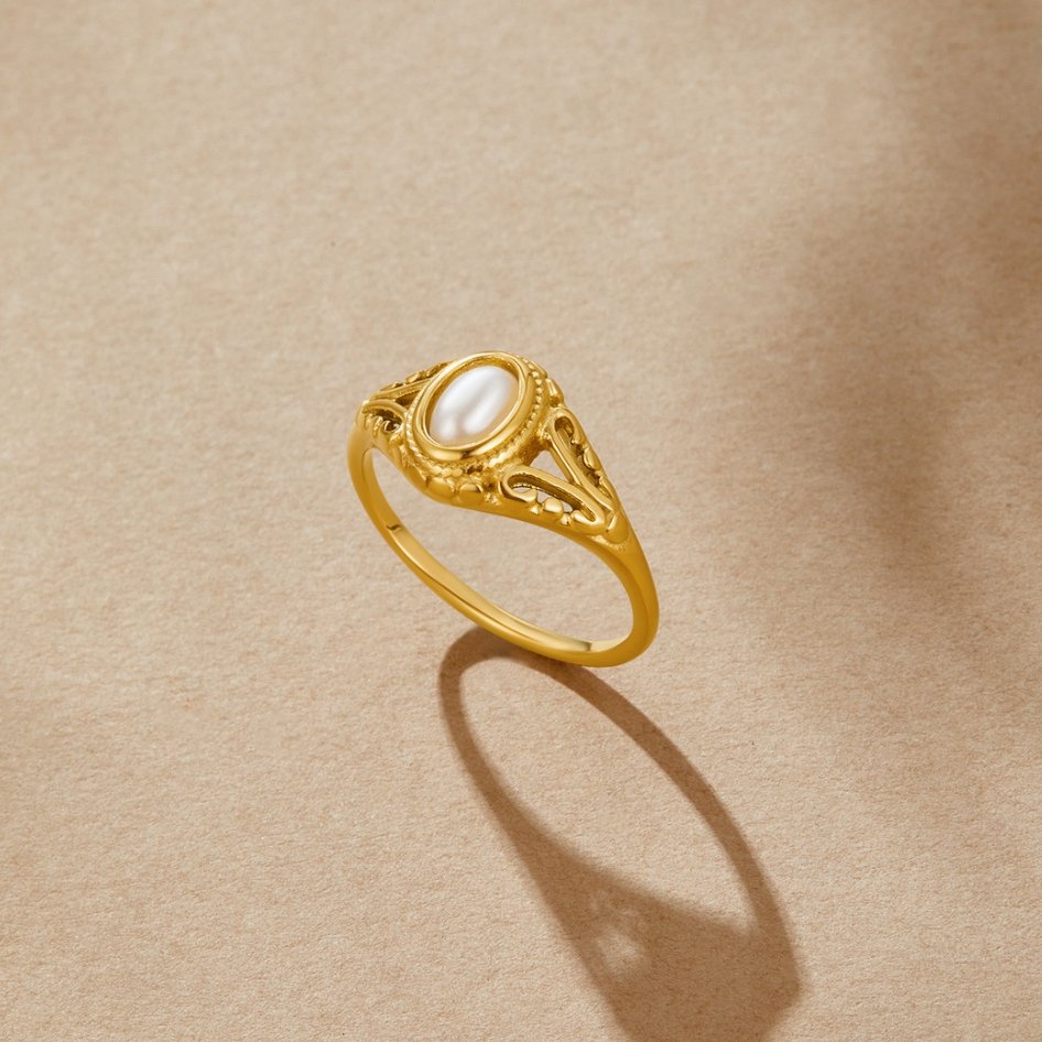 Luxe Vintage Perlenring