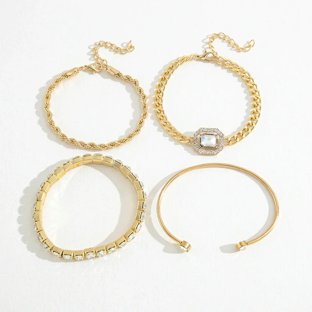 Domitia Calvina Armband-Set aus Weißgold