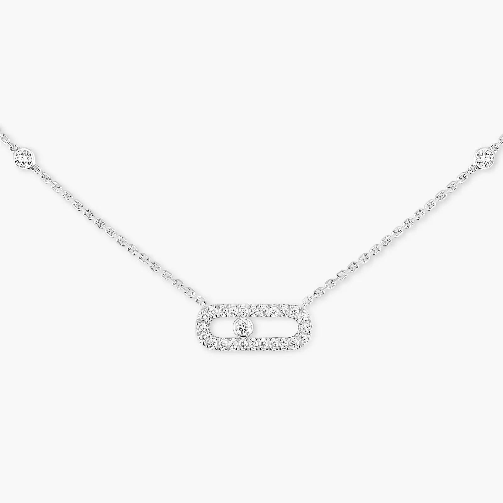 EXCLUSIVE | Halskette Mollyanne Diamanté Uno – Silber