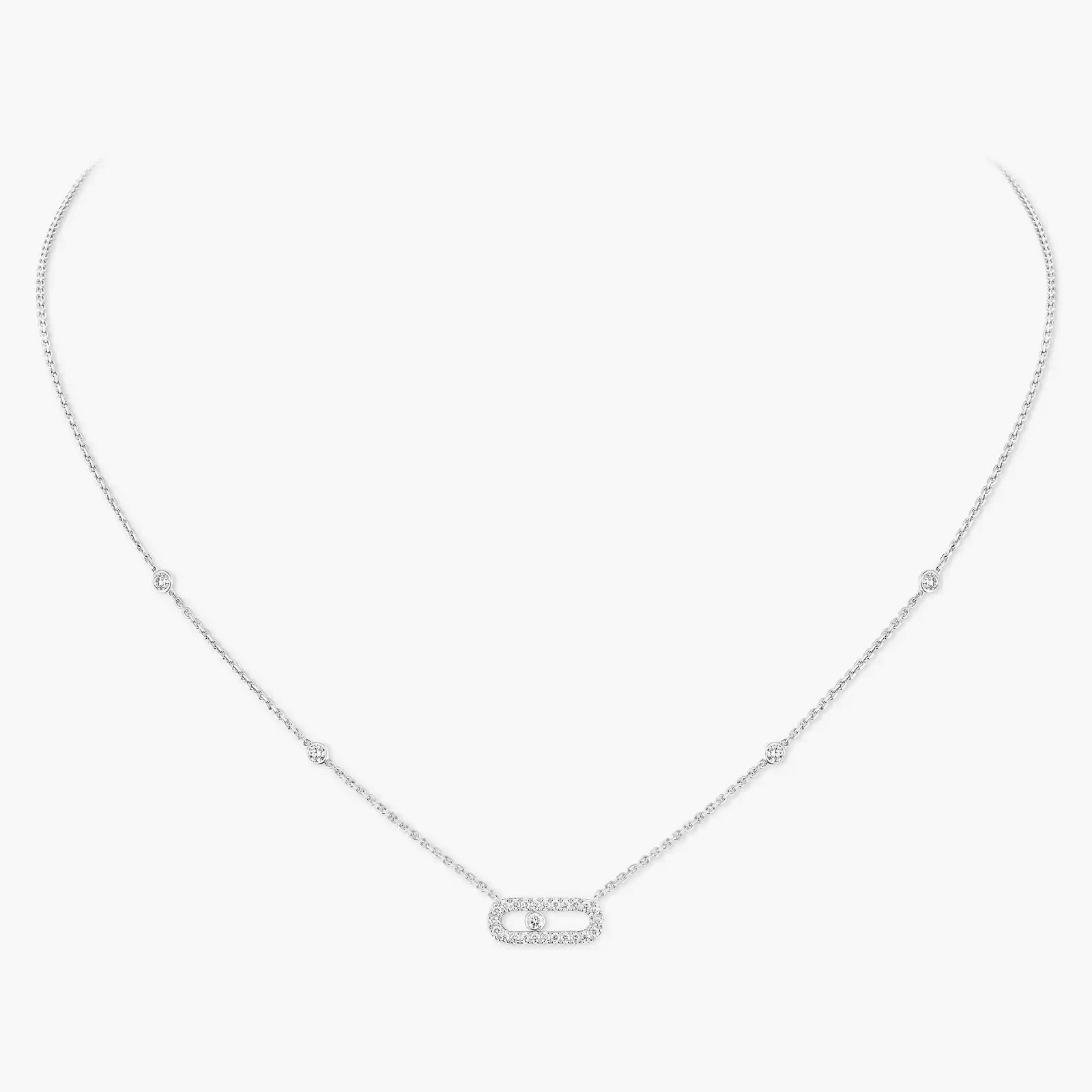 EXCLUSIVE | Halskette Mollyanne Diamanté Uno – Silber